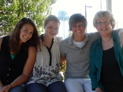 Julie and her host family